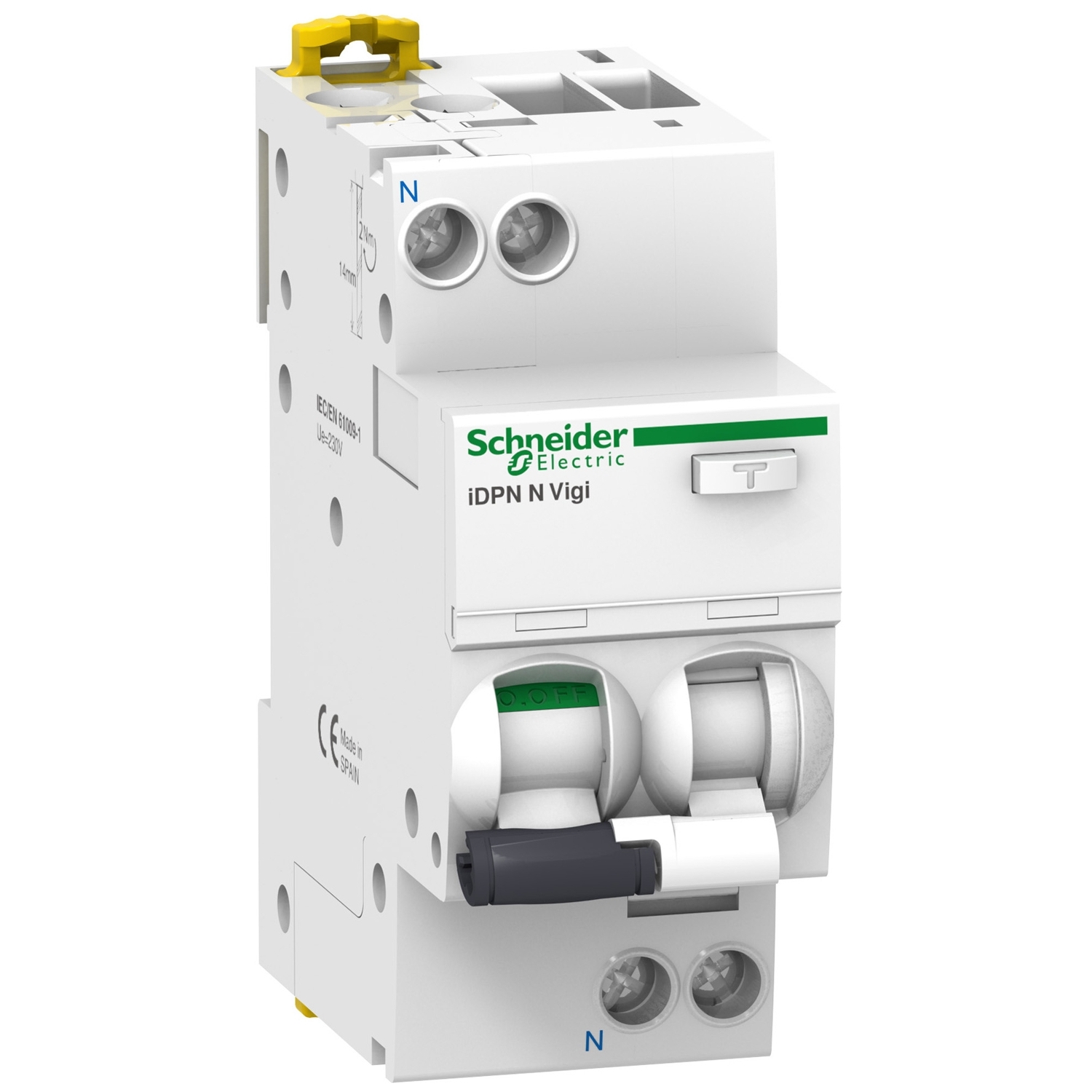 A9D56616 Acti9 iDPN N Vigi - RCBO - 1P+N - 16A - B kriva - 6000A - 30mA - tip A