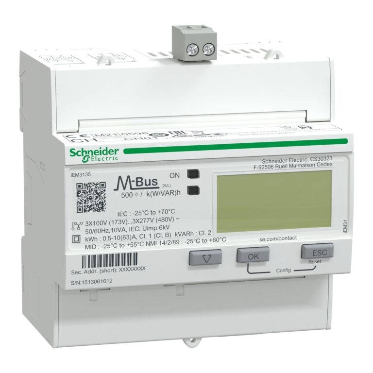 iEM3135 multimetar - 63 A - M-bus - 1 digitalni I - 1 digitalni O - višetarifni