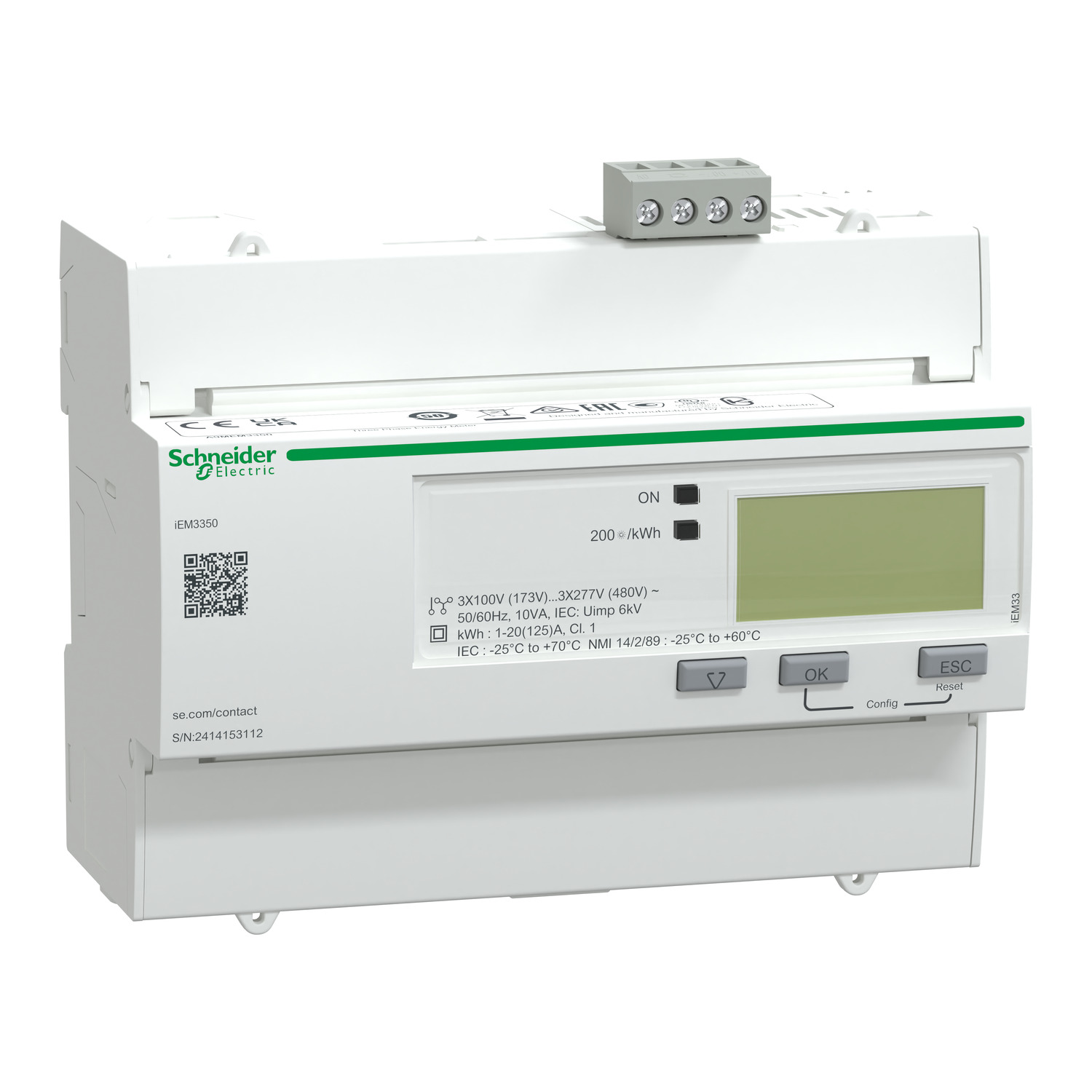 A9MEM3350 iEM3350 multimetar - 125 A - Modbus