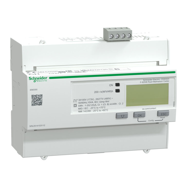 iEM3355 multimetar -125 A - Modbus - 1 digitalni I - 1 digitalni O - višetarifni