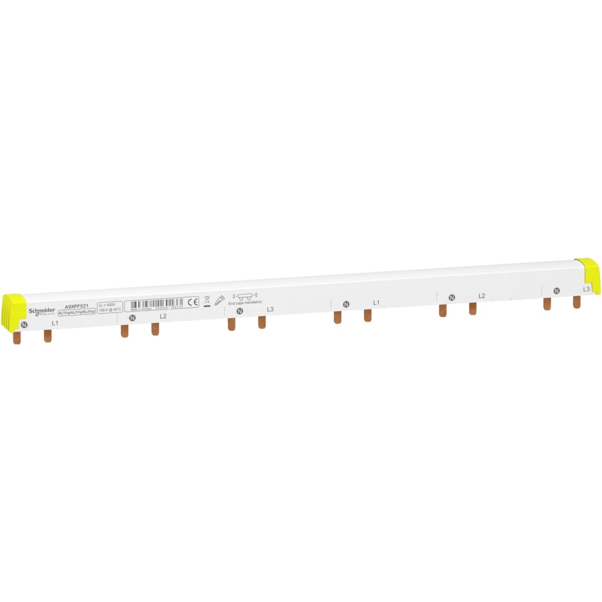 Acti9 - comb busbar - 3L+N balanced with Vigi 25A - 18 mm pitch - 21 modules