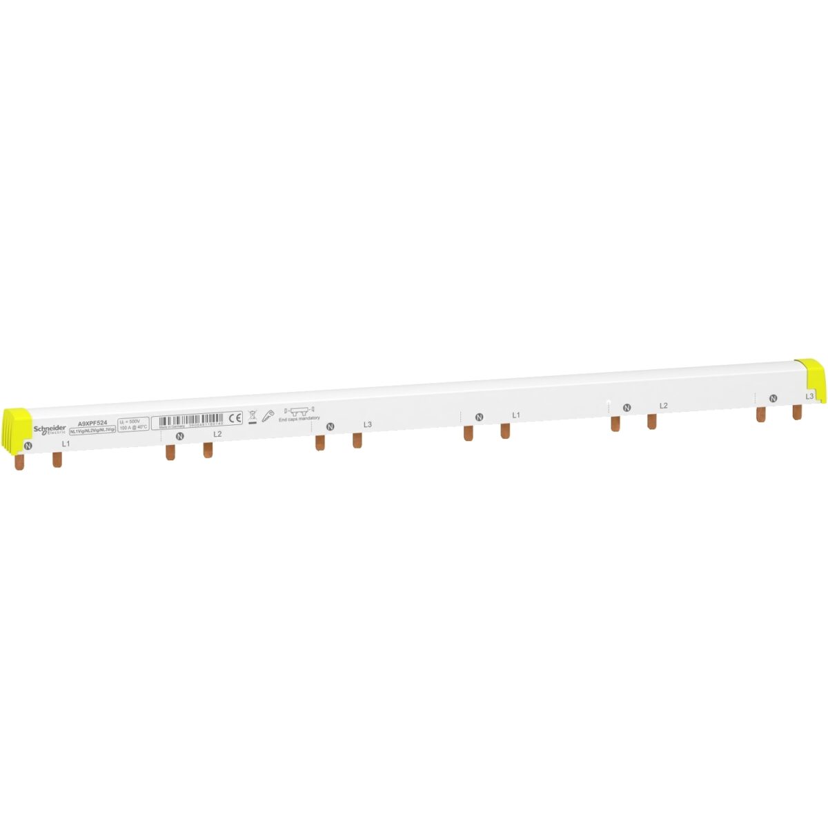 Acti9 - comb busbar - 3L+N balanced with Vigi 40/63A - 18 mm pitch - 24 modules