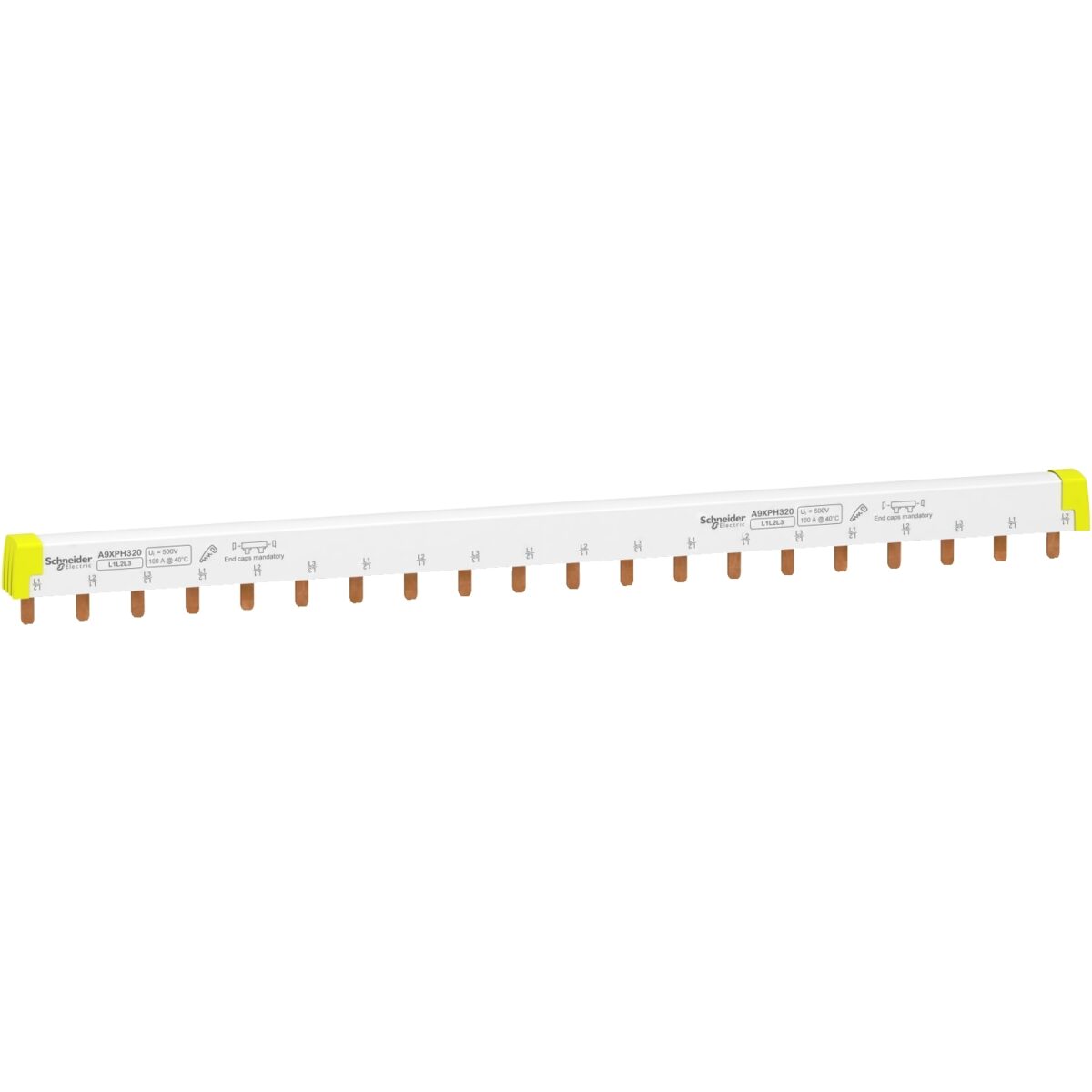 Acti9 - comb busbar - 3L - 18 mm pitch - 20 modules - 100A