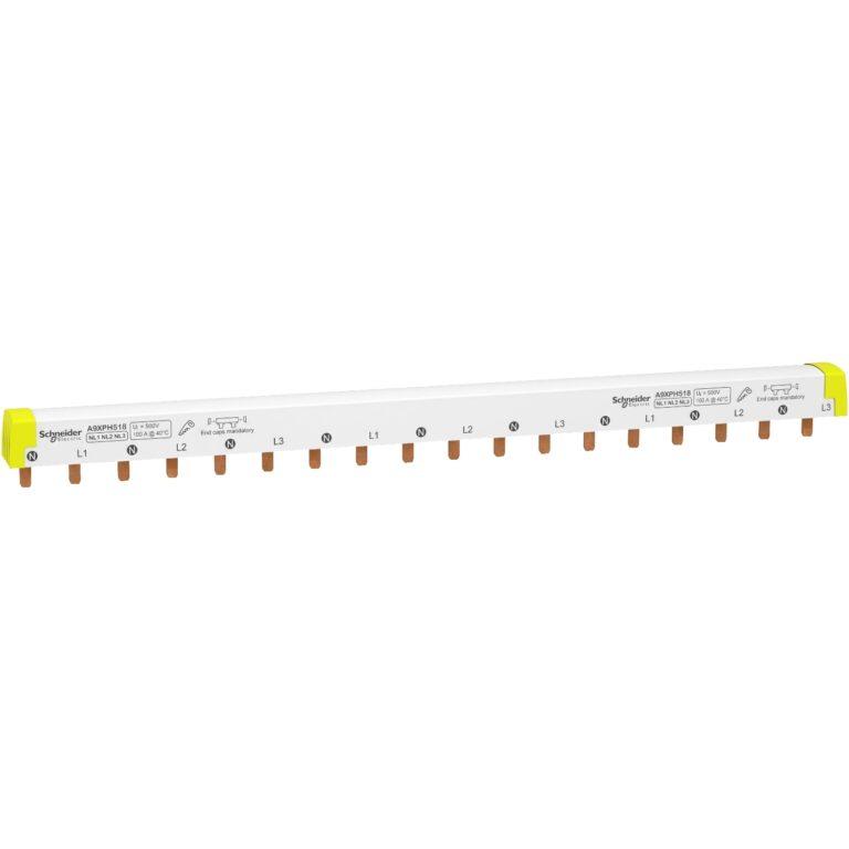 Acti9 - comb busbar - 3L+N balanced - 18 mm pitch - 18 modules - 100 A