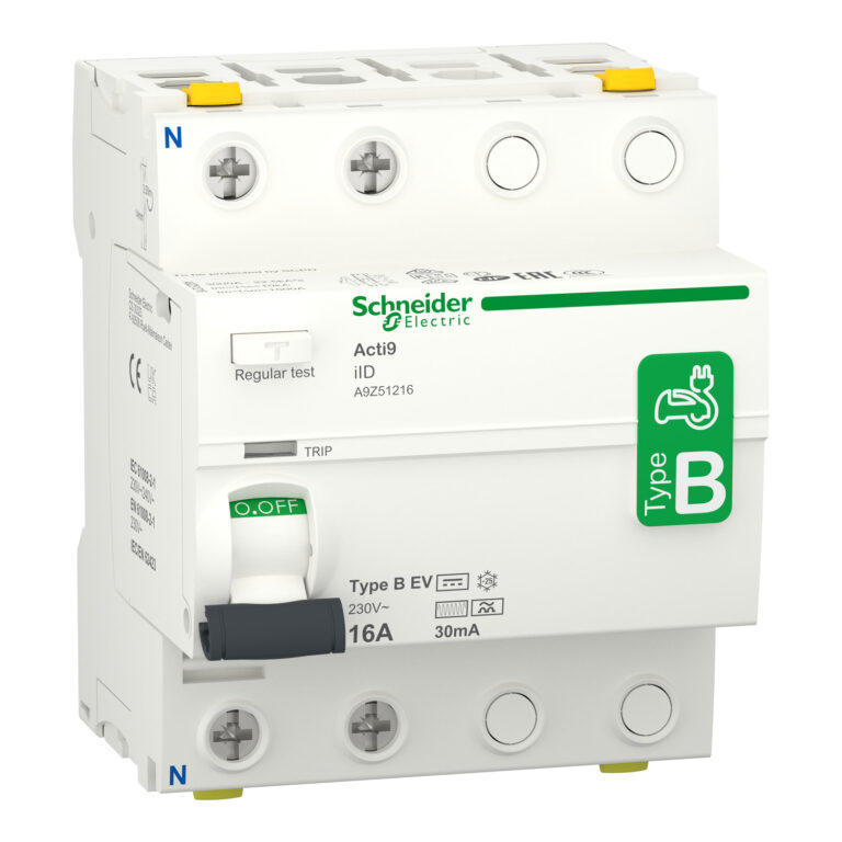 iID - diferencijalni zaštitni prekidač - 2P - 16A - 30mA - B EV tip