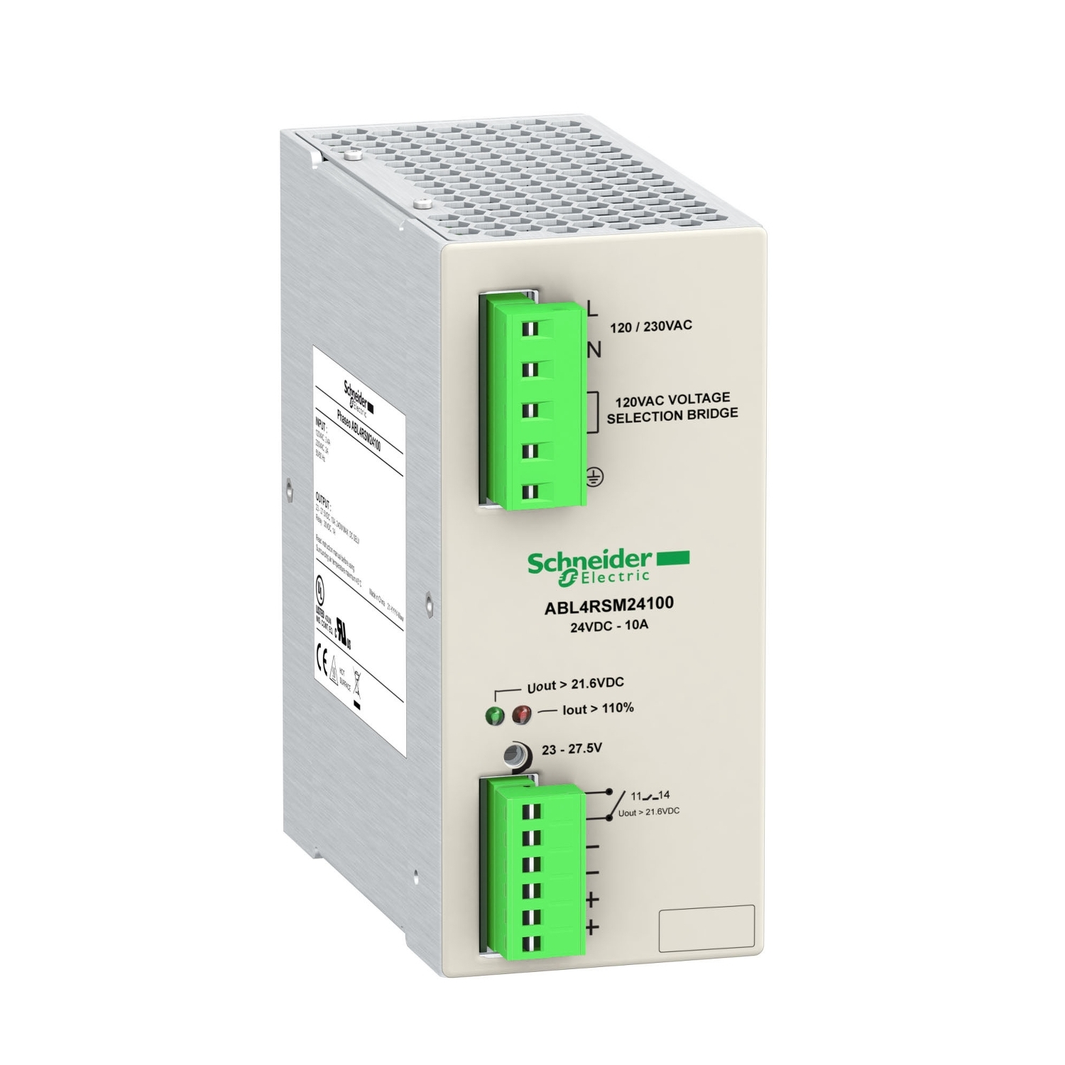 ABL4RSM24100 regulisano napajanje - 1 ili 2 faze - 120..230 V AC - 24 V - 10A