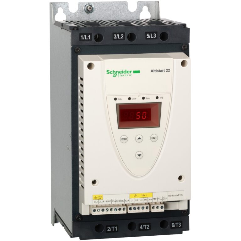 soft starter-ATS22-kontr. 220V-napaj. 230V(22kW)/400...440V(45kW)/500V(55kW)