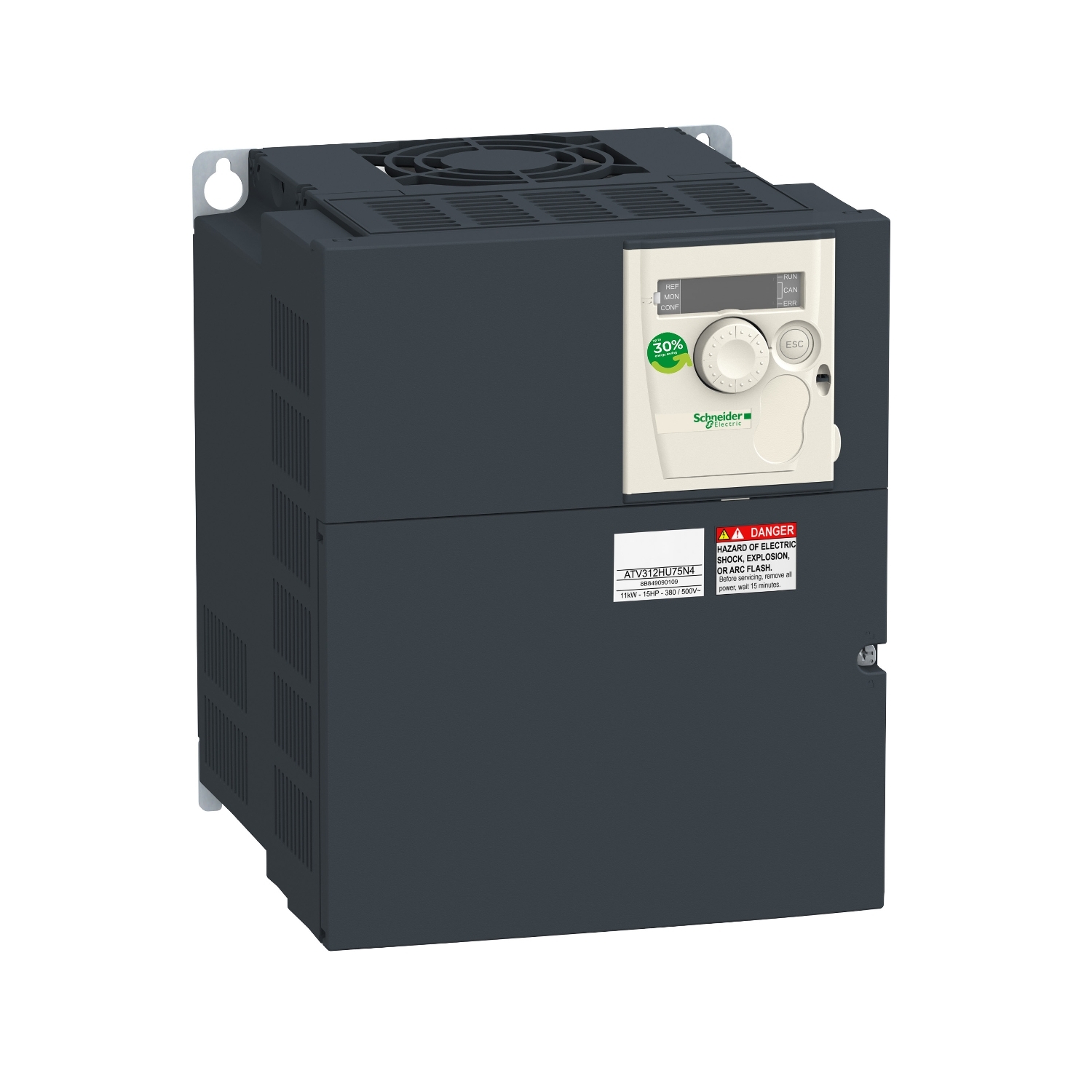 ATV312HU75M3 frekventni regulator ATV312 - 7.5kW - 16.2kVA - 388W- 200..240 V- 3-fazno