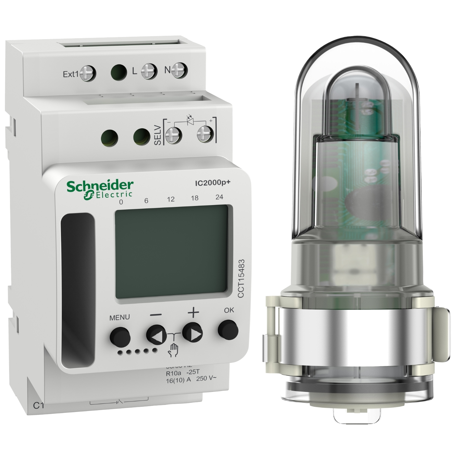 CCT15483 Acti 9 IC2000p+ (2 - 2000 lux) programabilni svetlosni prekidač