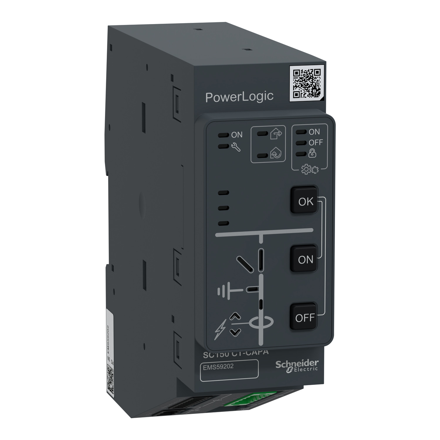 EMS59202 PowerLogic SC150 CT-CAPA: kontroler za prekidač - 1/5 A - VPIS/VDS/PPACS senzori
