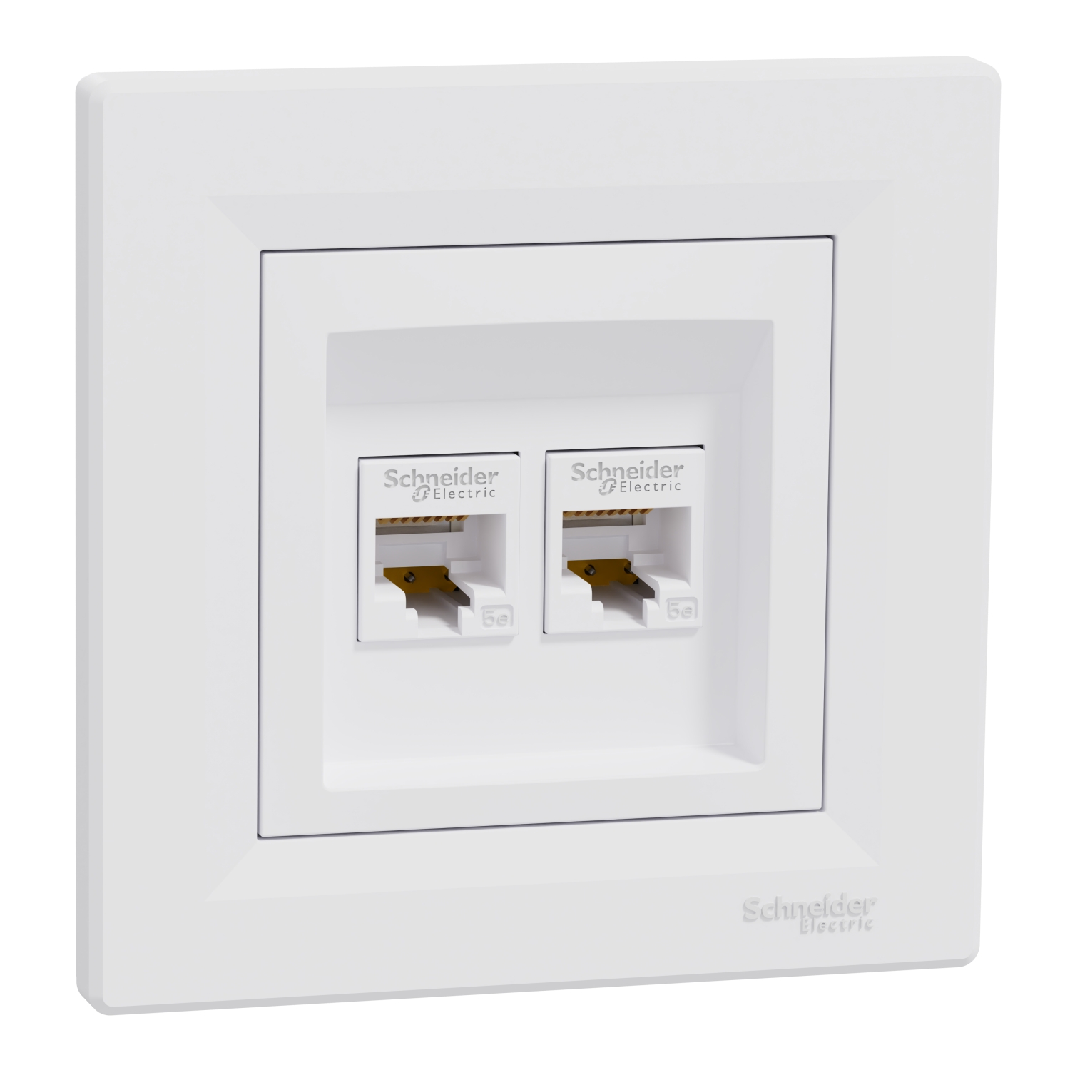EPH4400121 Asfora - dupla komunikaciona utičnica - RJ45 kat. 5e UTP bela