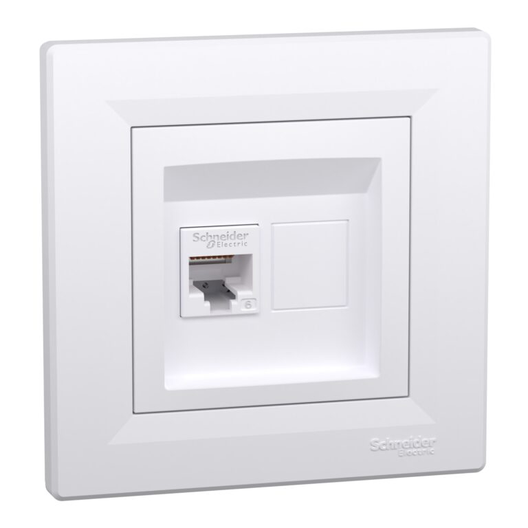 Asfora - komunikaciona utičnica - RJ45 kat. 6 UTP bela