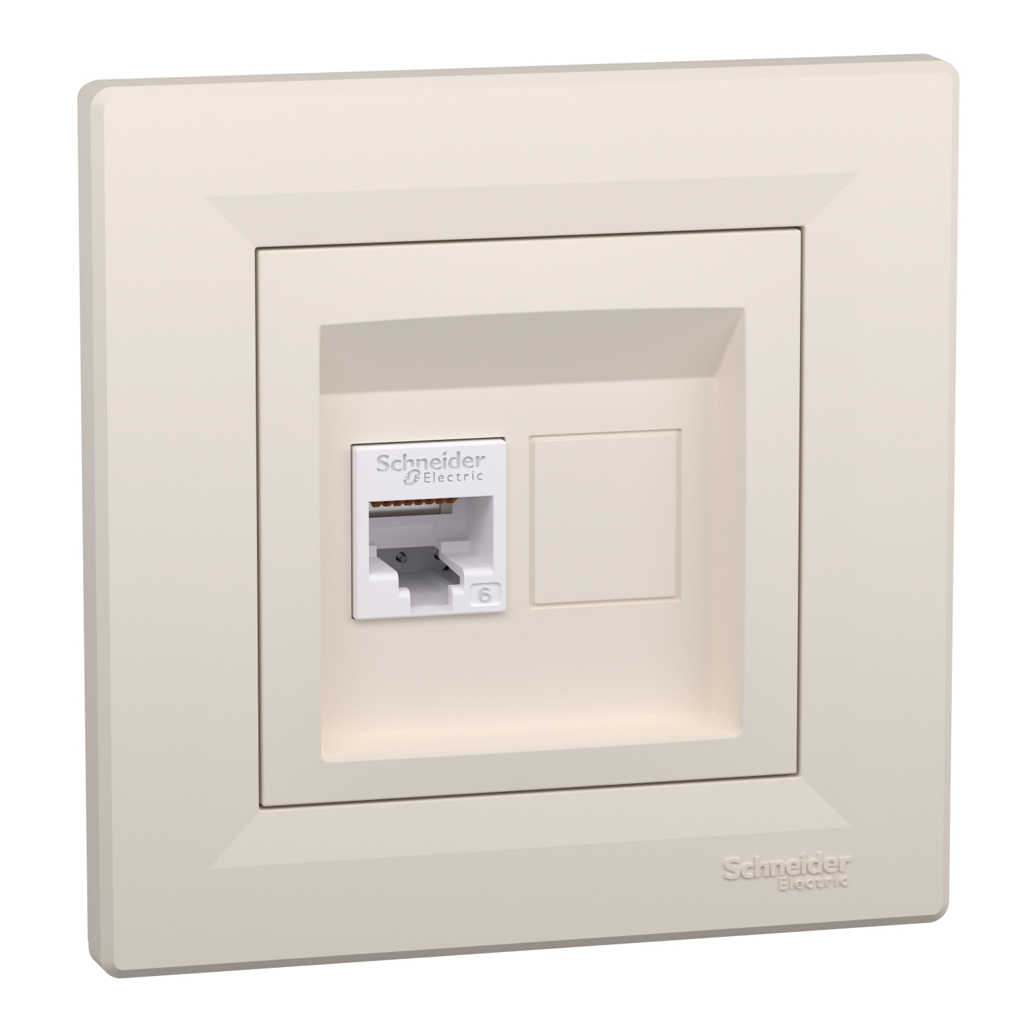 EPH4700123 Asfora - komunikaciona utičnica - RJ45 kat. 6 UTP krem