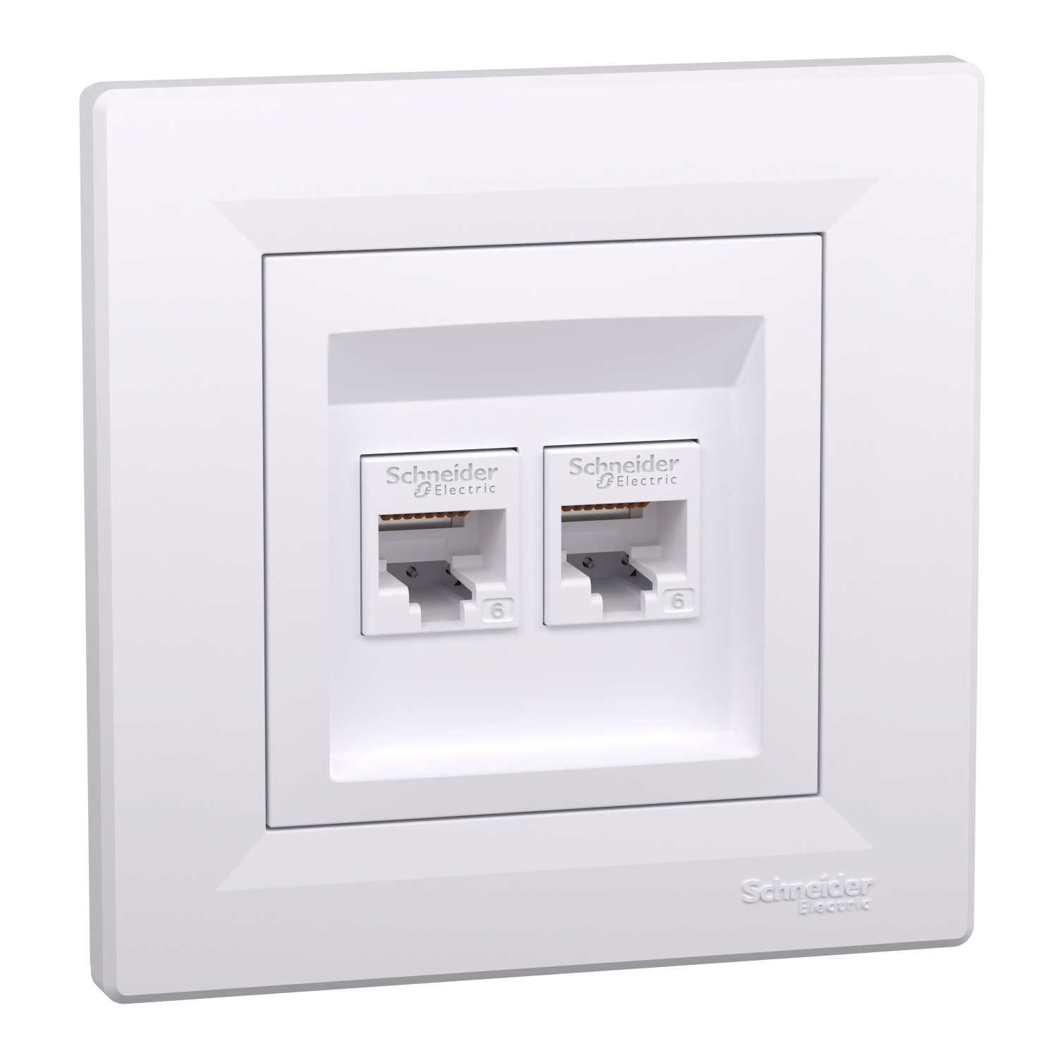 EPH4800121 Asfora - dupla komunikaciona utičnica - RJ45 kat. 6 UTP beli