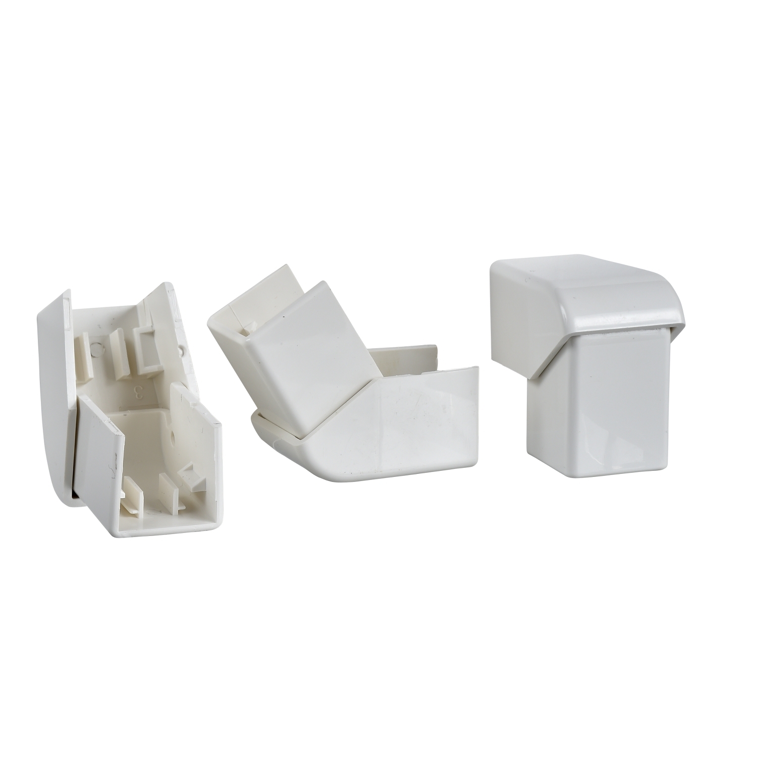 ETK25330 Ultra - podesivi spoljašnji ugao - 25 x 16/25 mm - ABS - beli