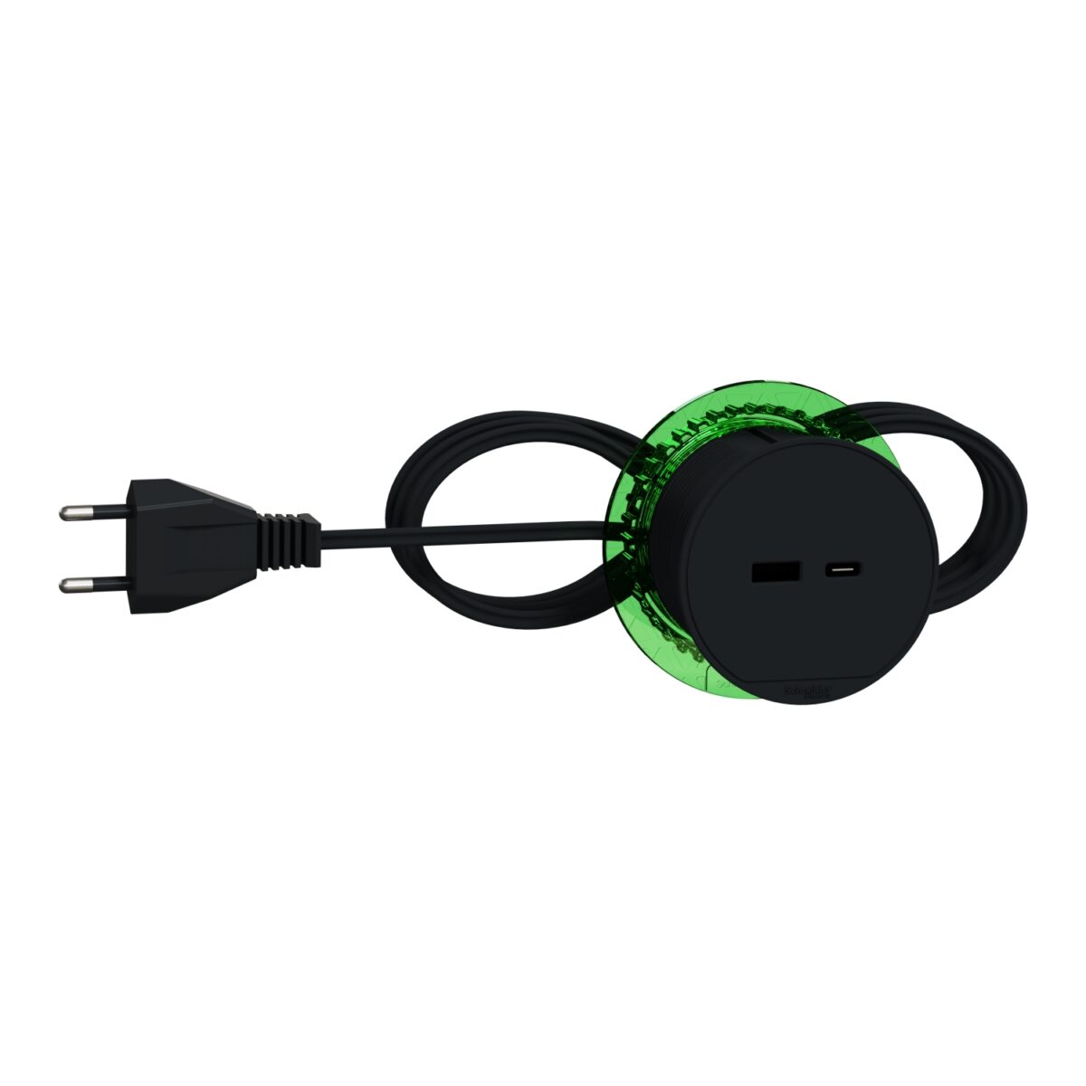 Unica system+ - Stona jedinica XS sa USB tip A i USB tip C - antracit