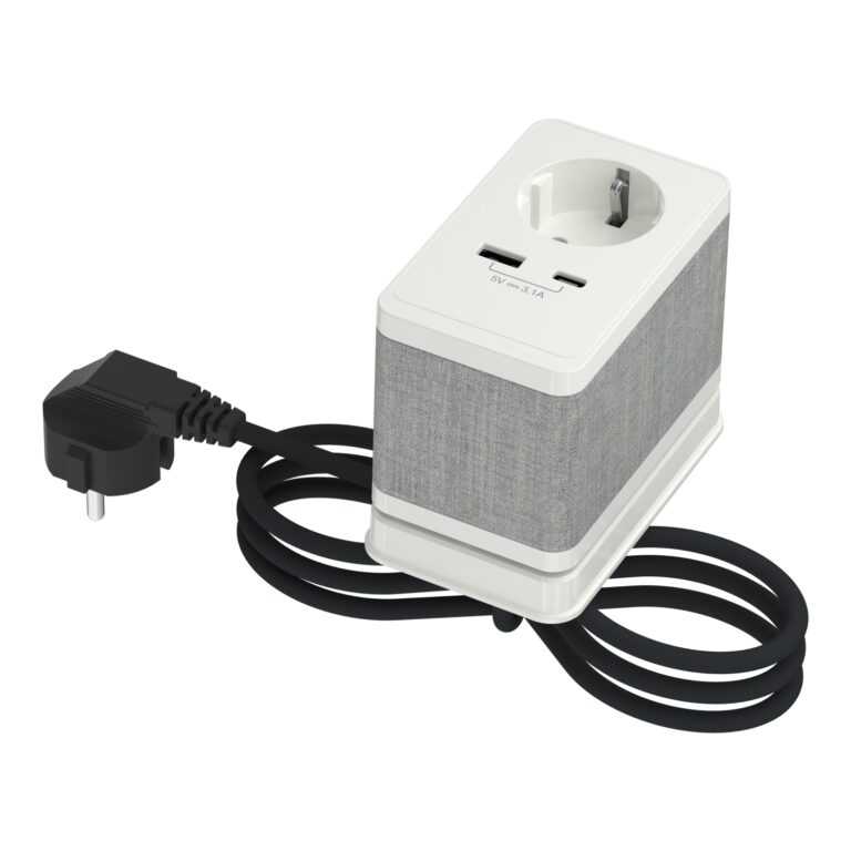 Unica system+ - Stona jedinica S - DE utičnica+USBA/C - bela