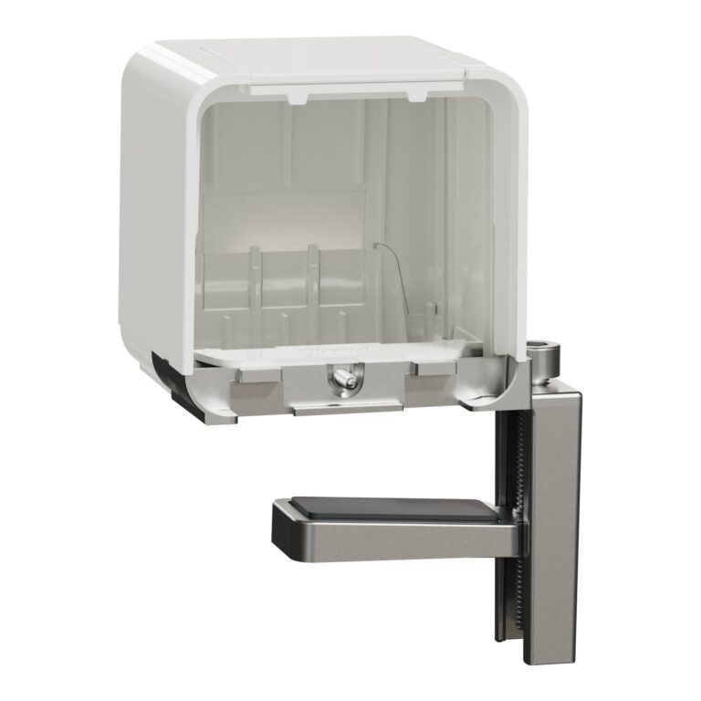 Unica system+ - Modularna jedinica za sto/krajnji deo set sa stezaljkom - beli