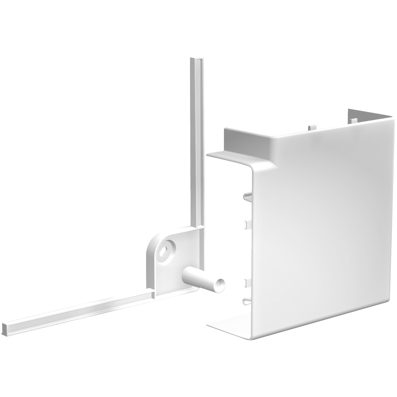 ISM10103P OptiLine 45 - pregib 90° - 75 x 55 mm - PC/ABS - polarno beli
