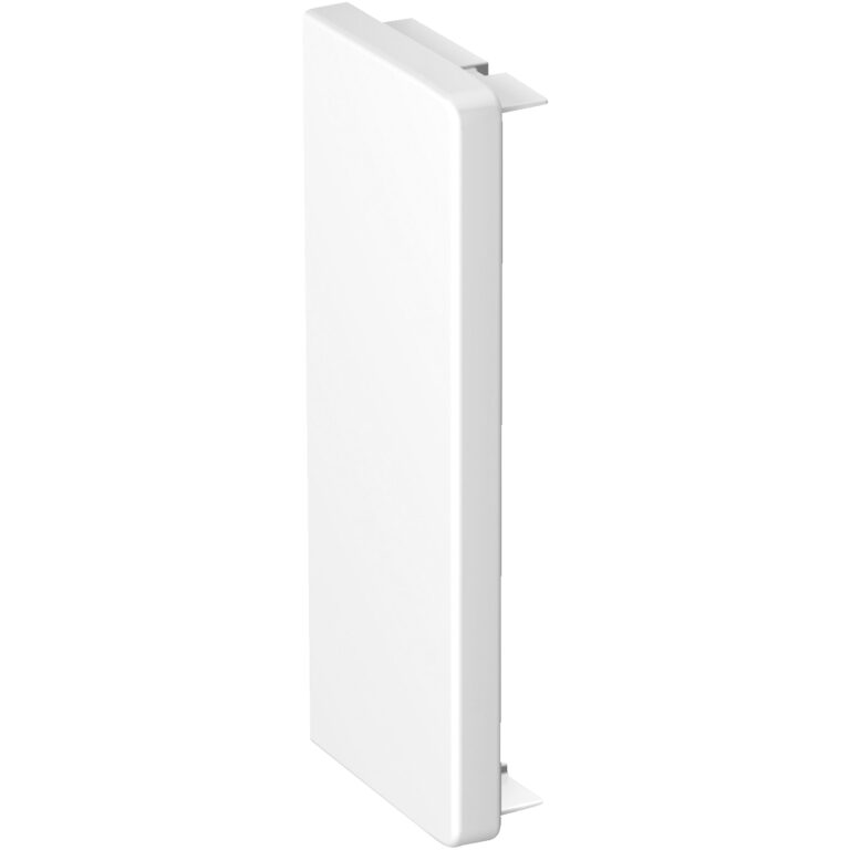 OptiLine 45 - krajnji element - 75 x 55 mm - PC/ABS - polarno bela