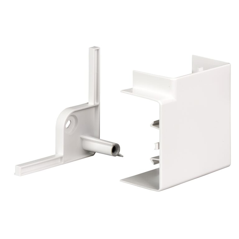 OptiLine 45 - pregib 90° - 95 x 55 mm - PC/ABS - polarno bela