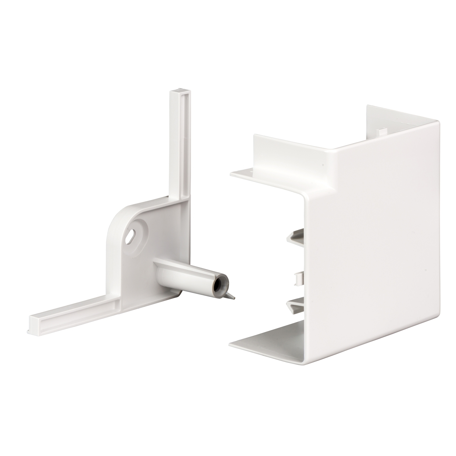 ISM10203P OptiLine 45 - pregib 90° - 95 x 55 mm - PC/ABS - polarno bela