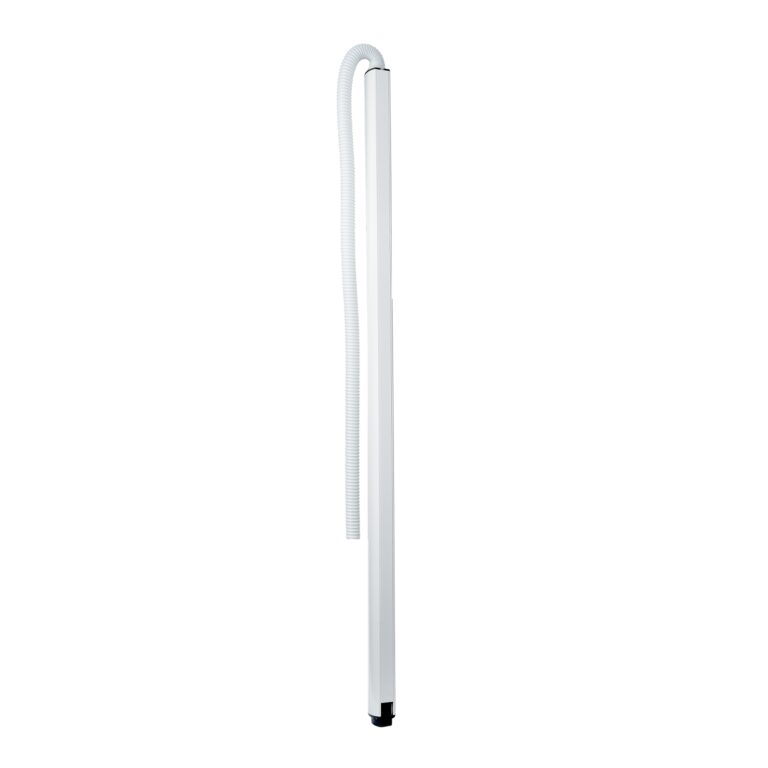 OptiLine 45 - pole - free-standing - two-sided - polar white - 2450 mm