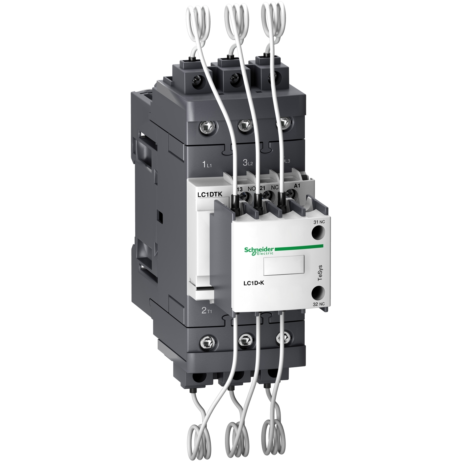 LC1DTKM7 TeSys LC1D.K kontaktor za konden. bat. - 3P - 40 kVAR - 415 V - 220 V AC kalem