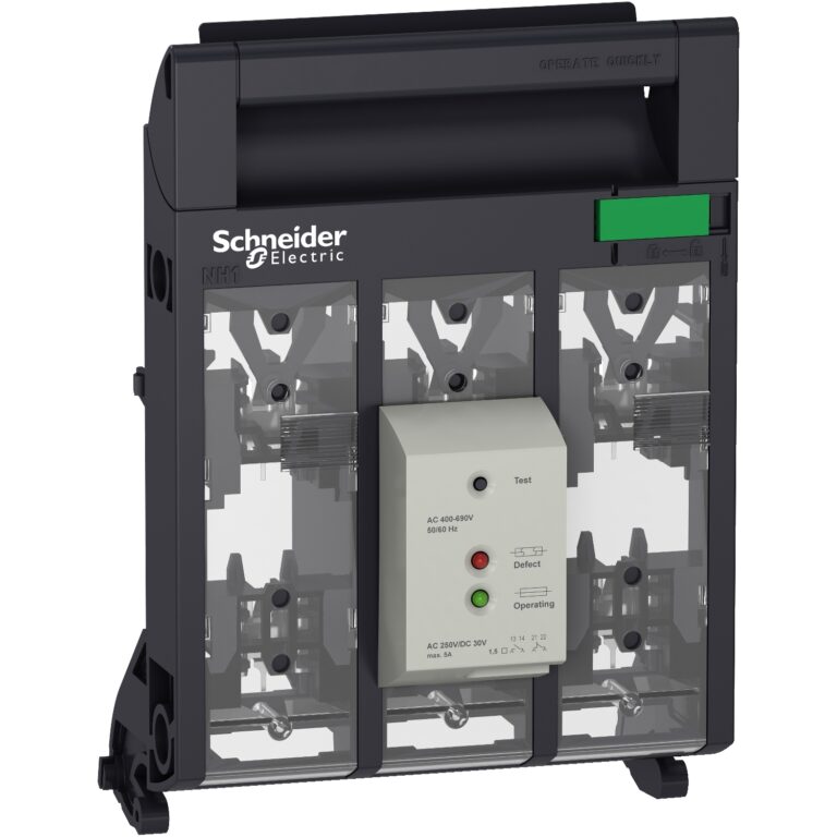 Handle with electronic fuse monitor