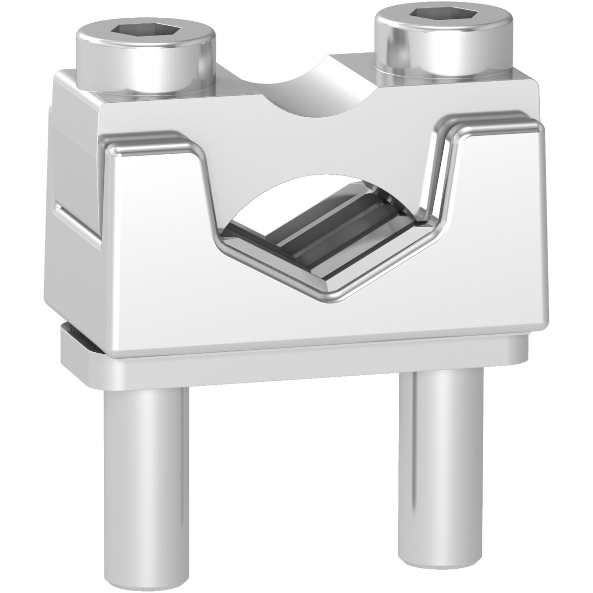 Pressure plate with contact prism clamp for multiple use terminals