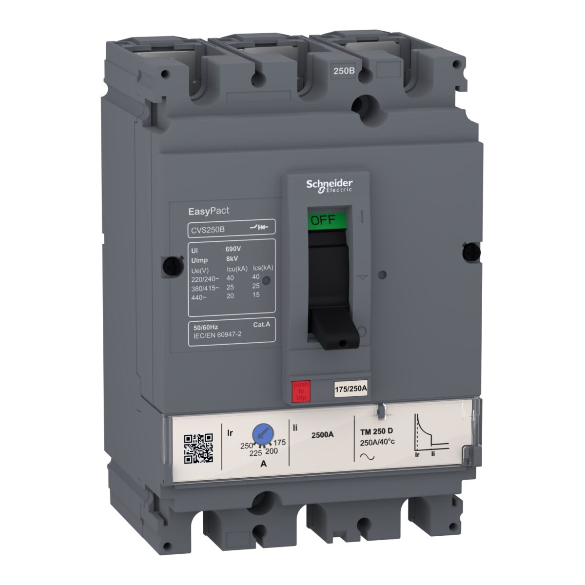 EasyPact CVS - CVS100B TM80D prekidač - 3P/3d