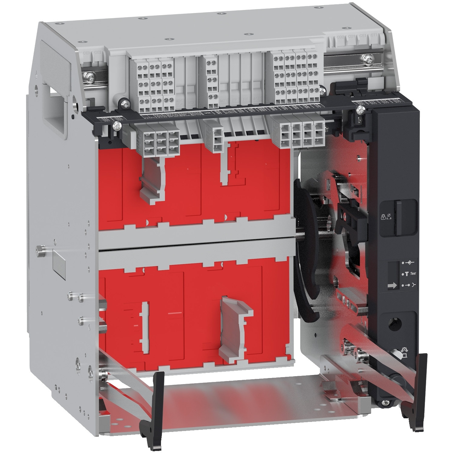 LV833723 Šasija za Masterpact MTZ1 16 H1/H2/H3 - 06/10 L1 - 1600 A - 3P