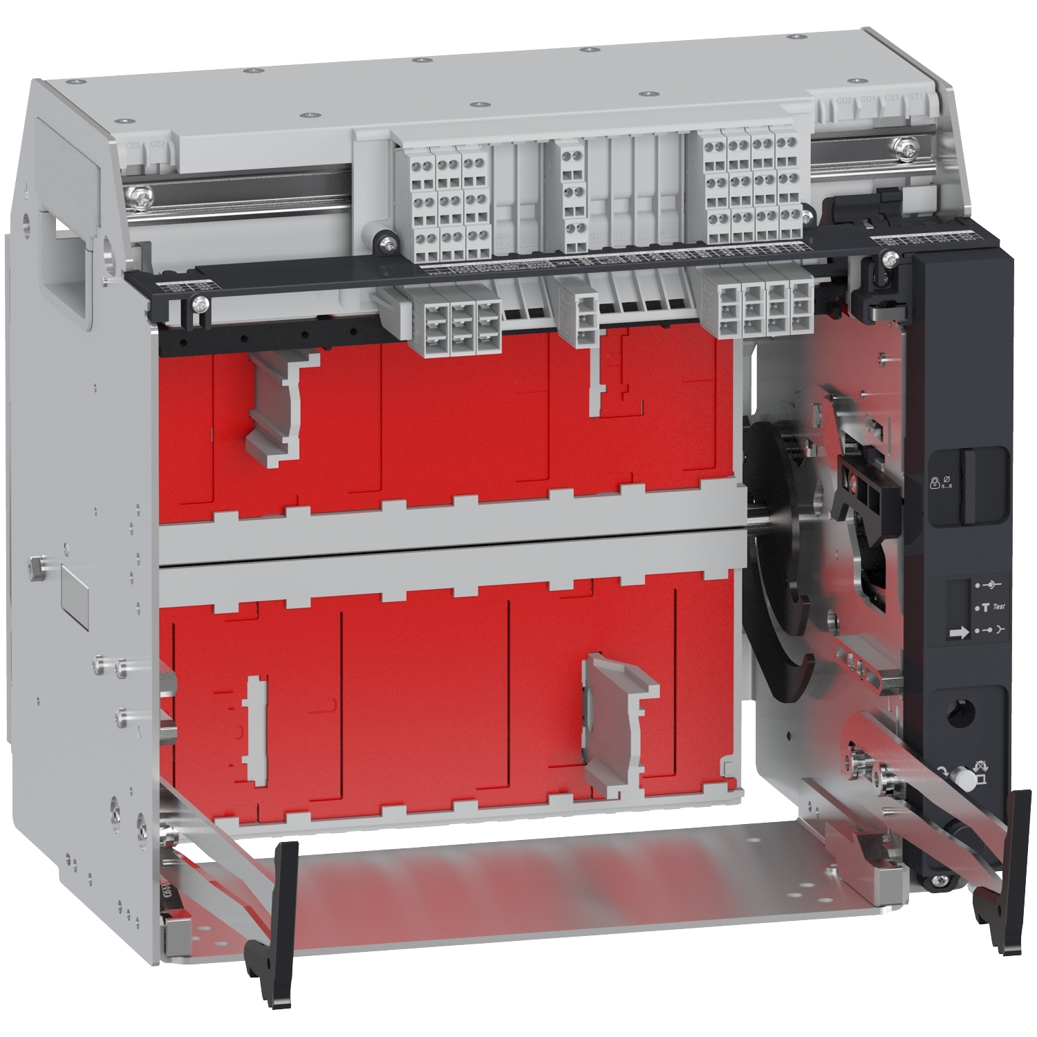 LV833725 Šasija za Masterpact MTZ1 06-12 H1/H2/H3/HA - 1250 A - 4P