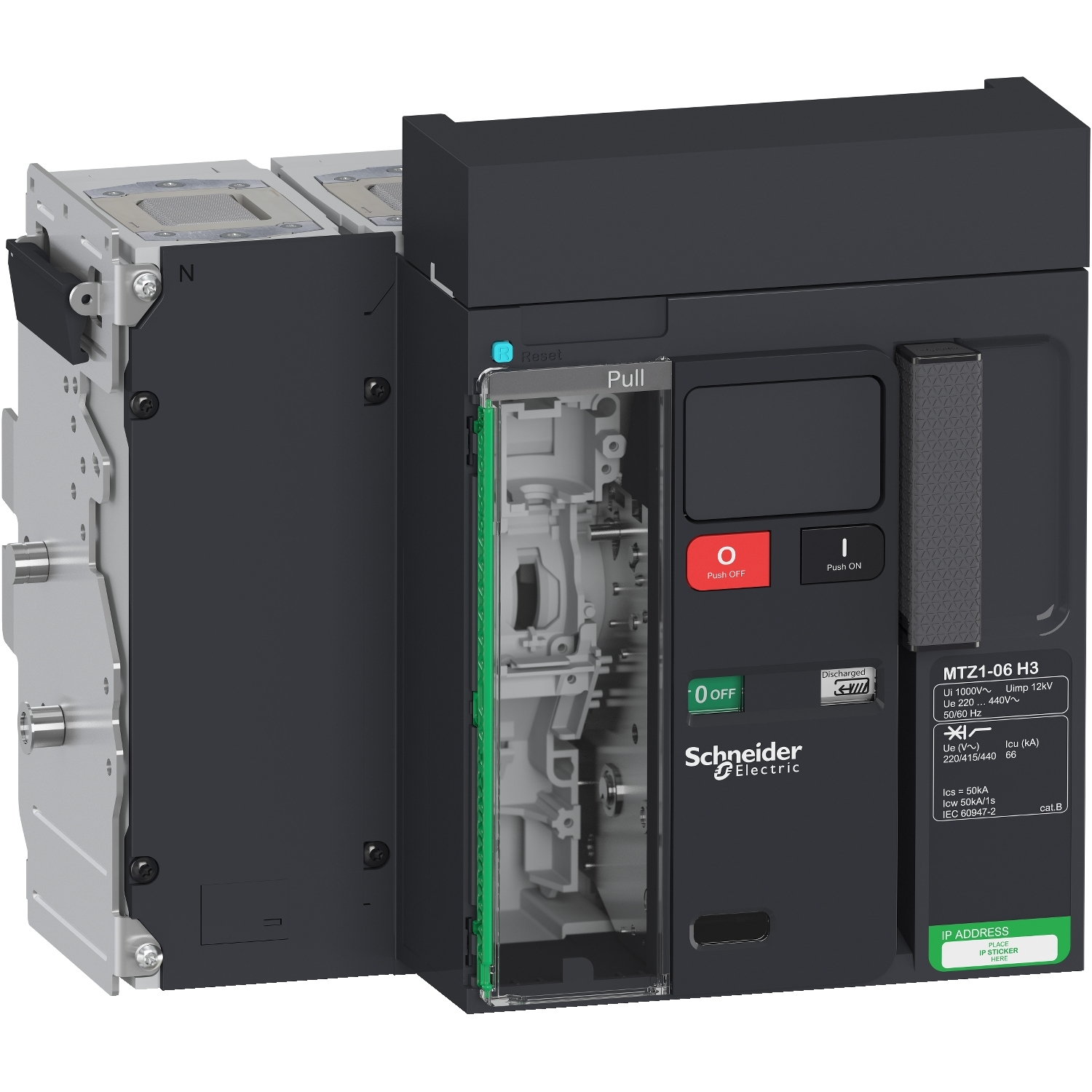 LV846457 Prekidač Masterpact MTZ1 06H3 - 630 A - 4P izvlačivi - bez Micrologic.a