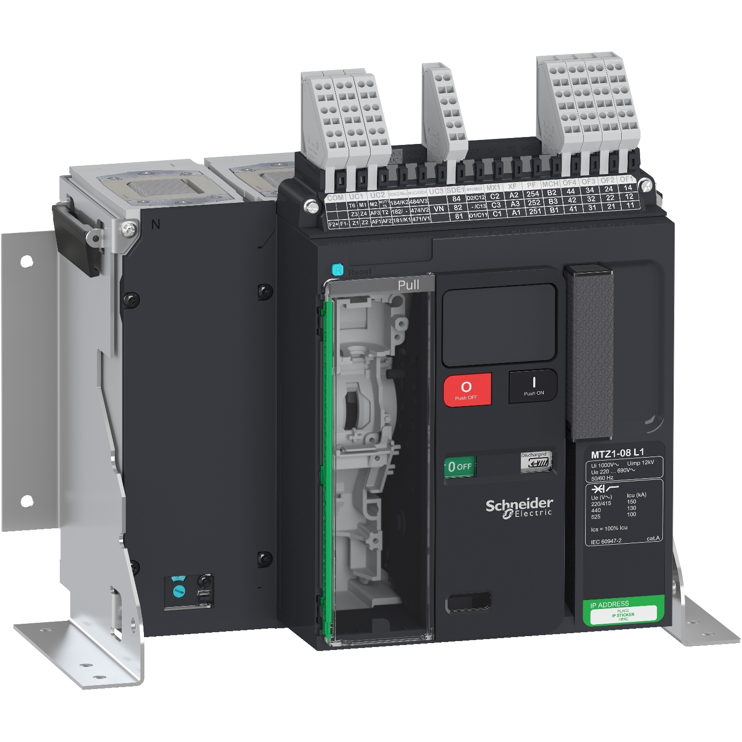 LV847127 Prekidač Masterpact MTZ1 08L1 - 800 A - 4P fiksni - bez Micrologic.a