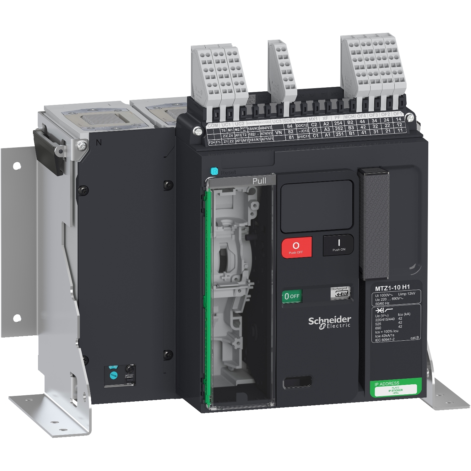 LV847135 Prekidač Masterpact MTZ1 10H1 - 1000 A - 4P fiksni - bez Micrologic.a