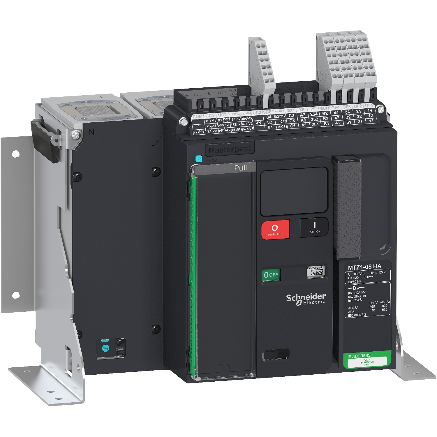 LV847162 Rastavljač snage Masterpact MTZ1 08 HA - 800 A - 4P fiksni
