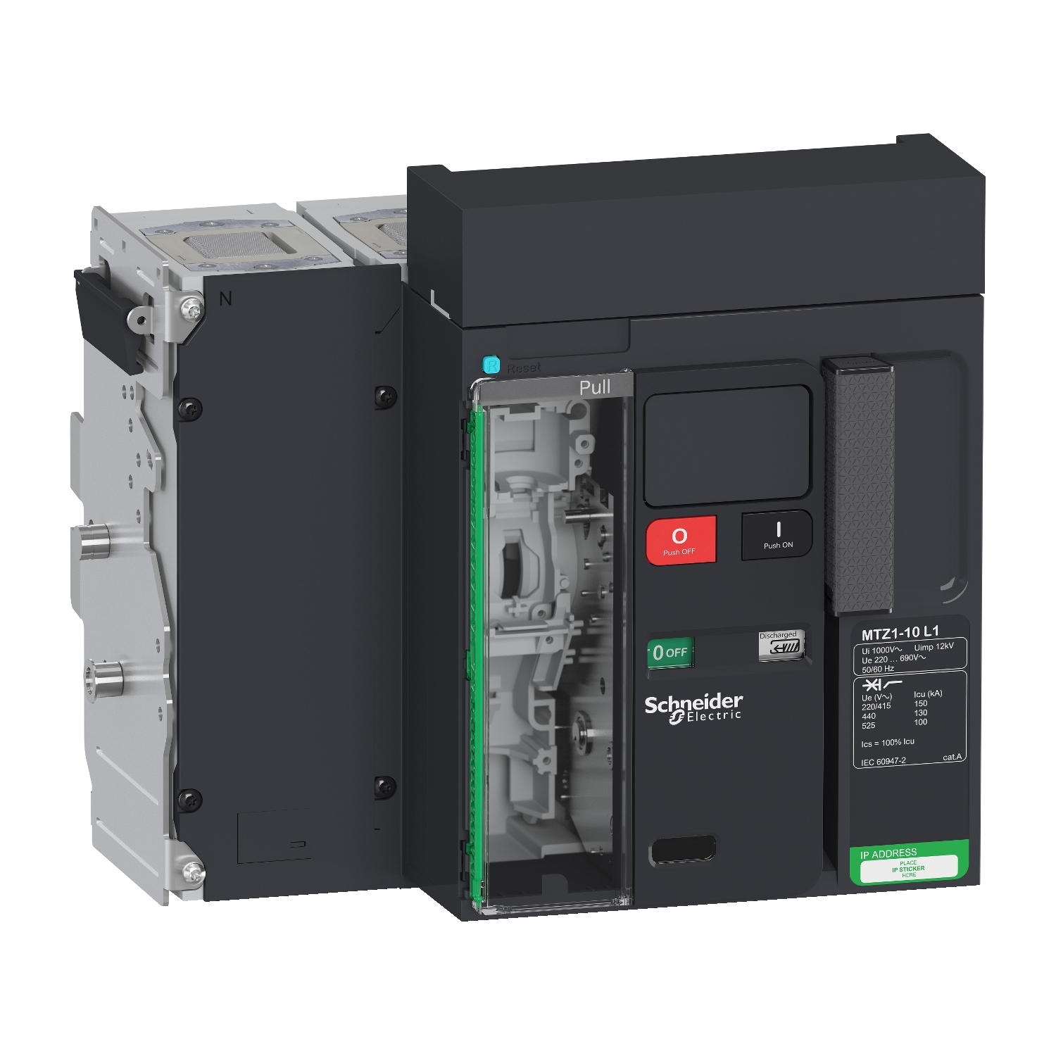 LV847227 Prekidač Masterpact MTZ1 10L1 - 1000 A - 4P izvlačivi - bez Micrologic.a
