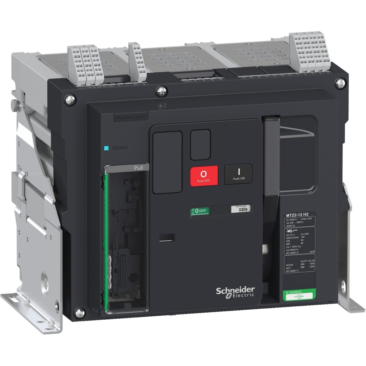 Prekidač Masterpact MTZ2 12H2 - 1250 A - 3P fiksni - bez Micrologic.a