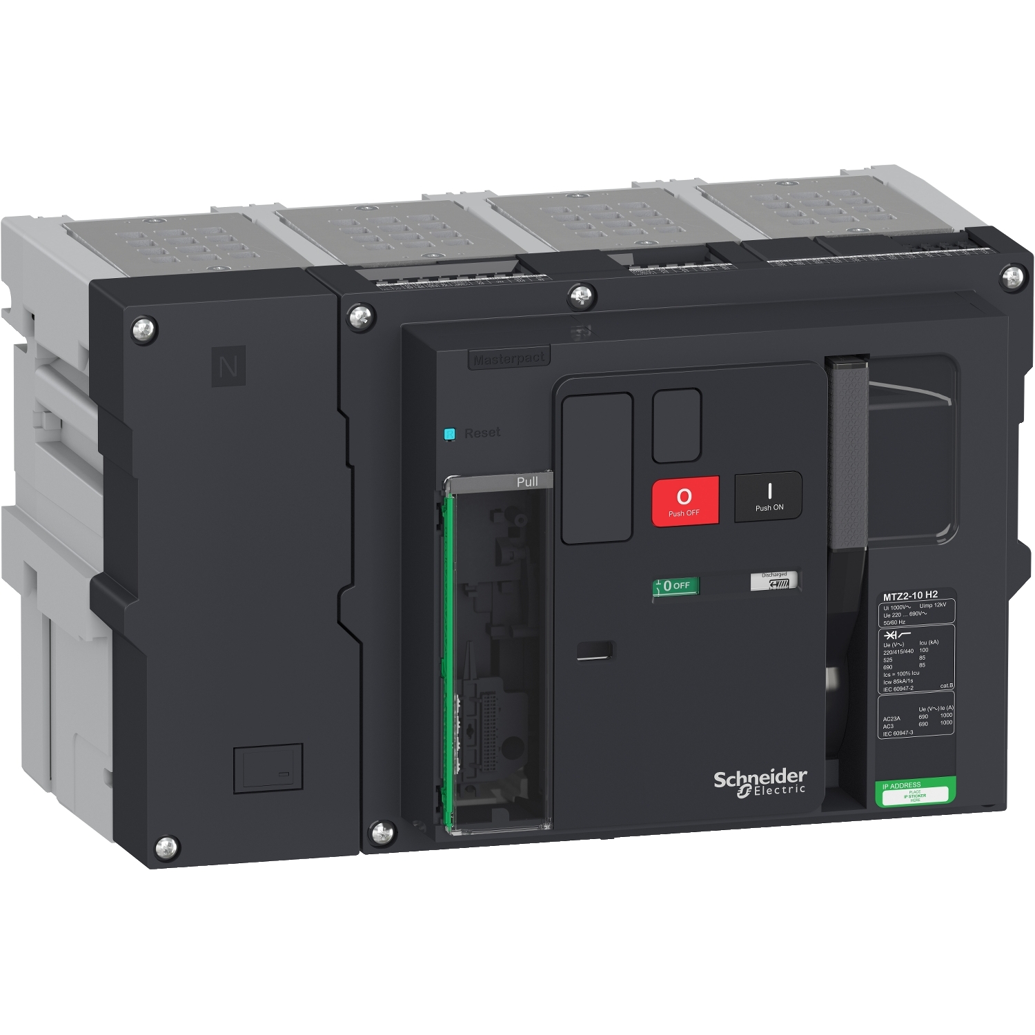LV848253 Prekidač Masterpact MTZ2 10H2 - 1000 A - 4P izvlačivi - bez Micrologic.a