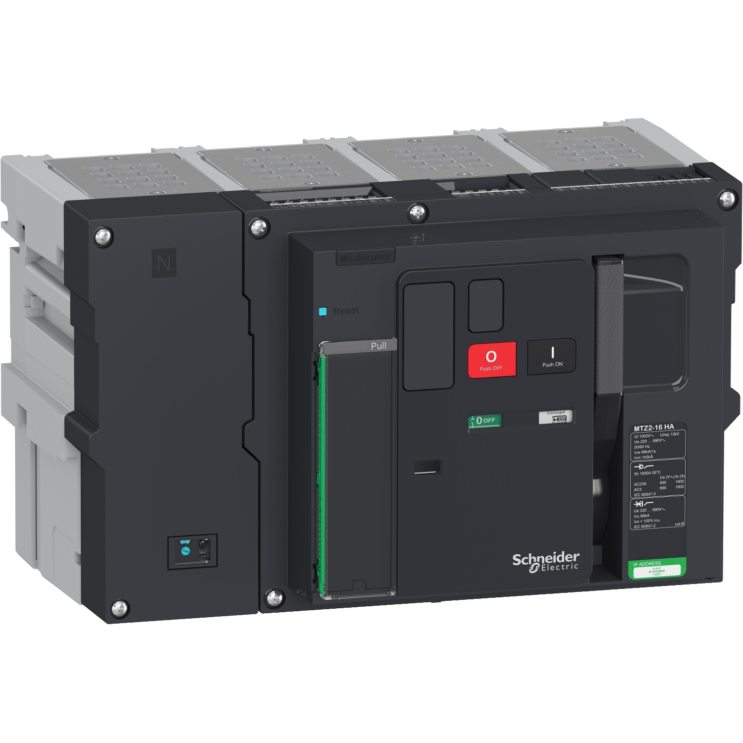 LV848284 Rastavljač snage Masterpact MTZ2 16 HA - 1600 A - 4P izvlačivi