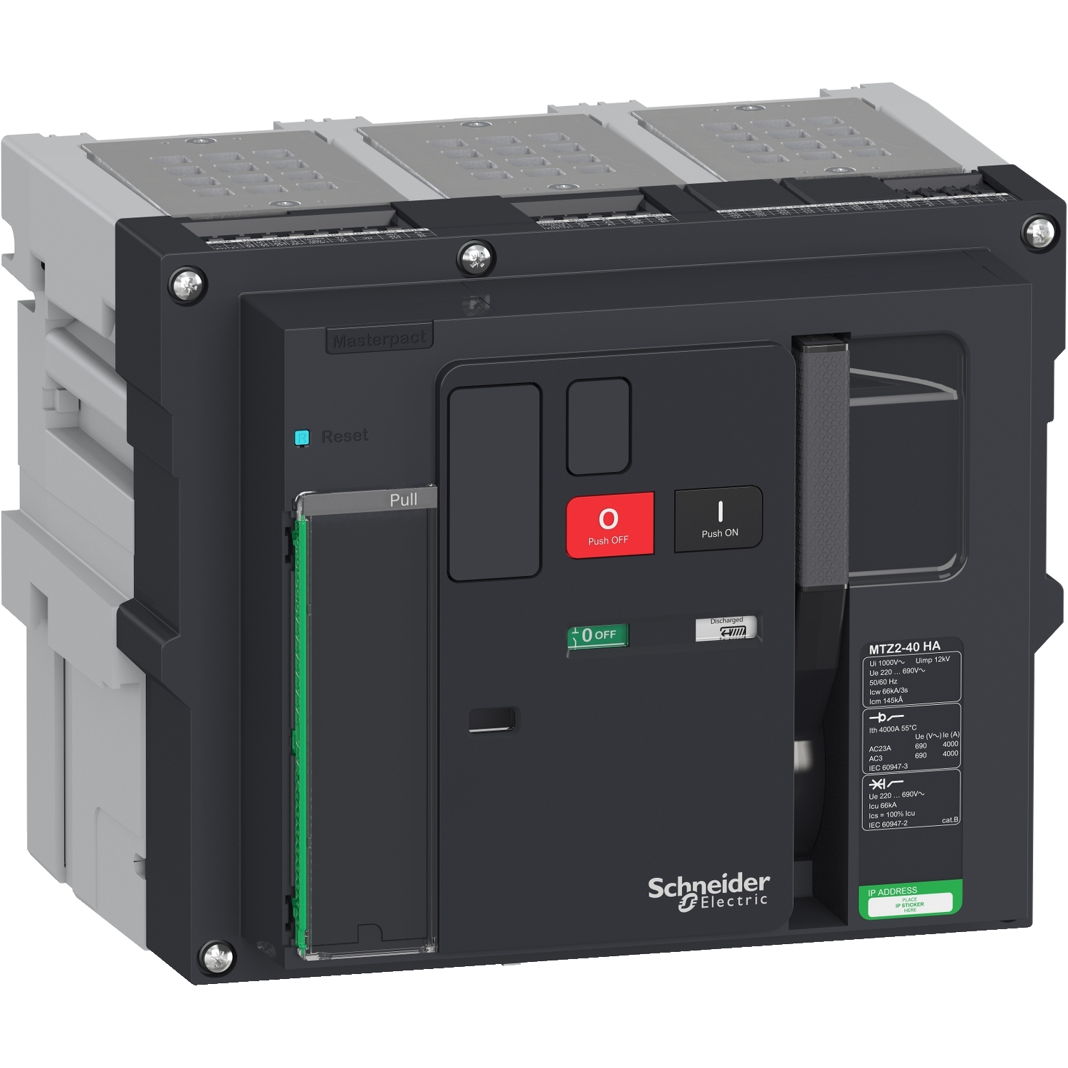 LV848325 Rastavljač snage Masterpact MTZ2 40 HA - 4000 A - 3P izvlačivi