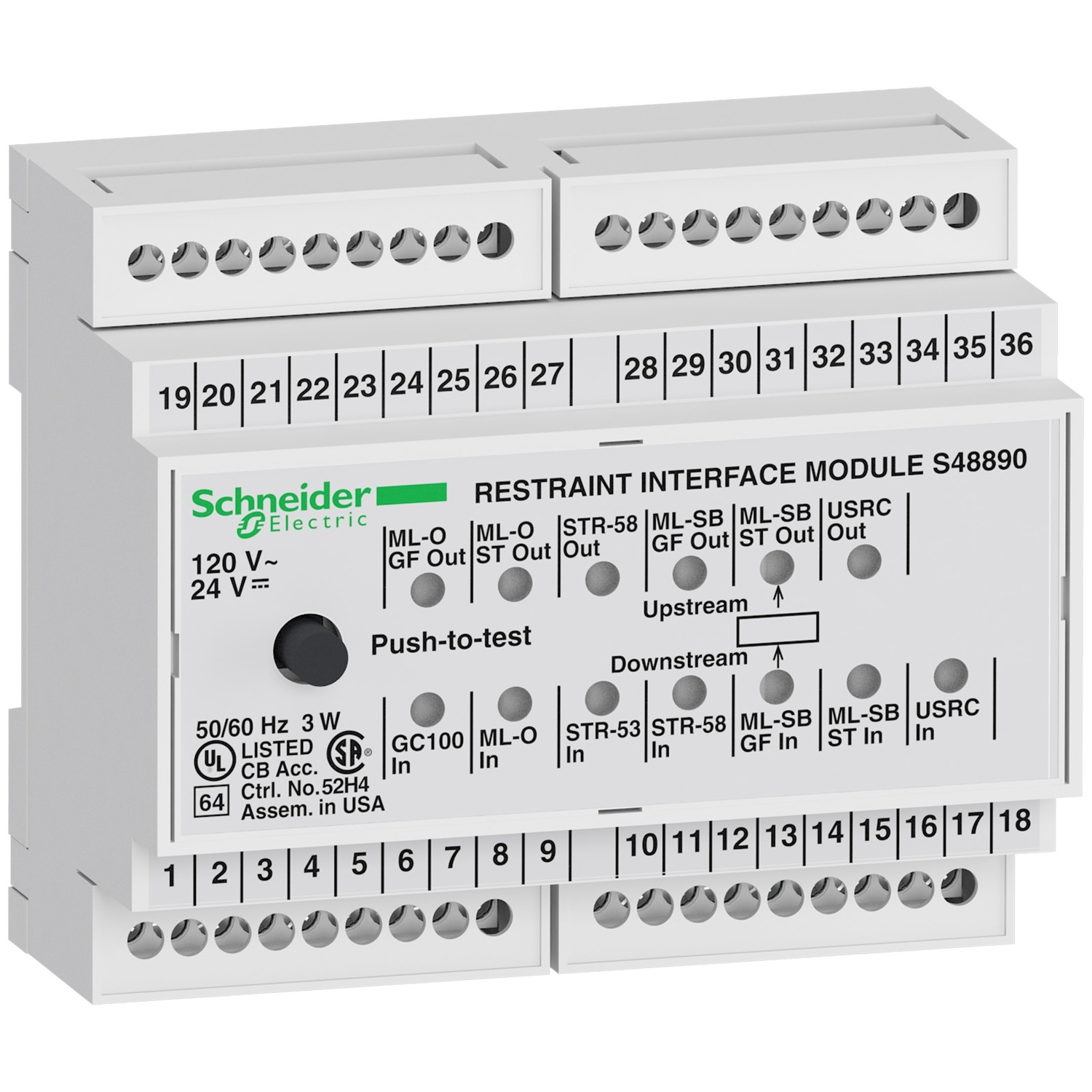 LV848892SP RIM modul (Restraint Interface Modul) 120 V AC
