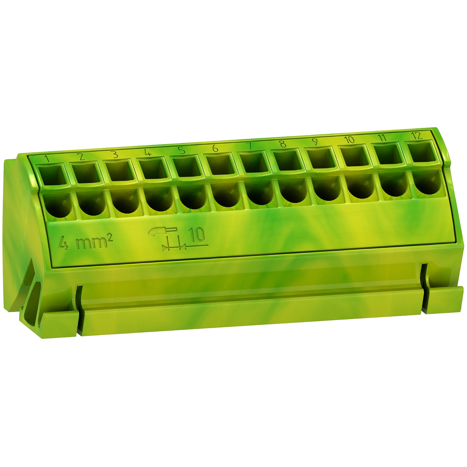 LVS04214 4 kompleta rednih stezaljki uzemljenja 12x4² brzo povezivanje Linergy TB