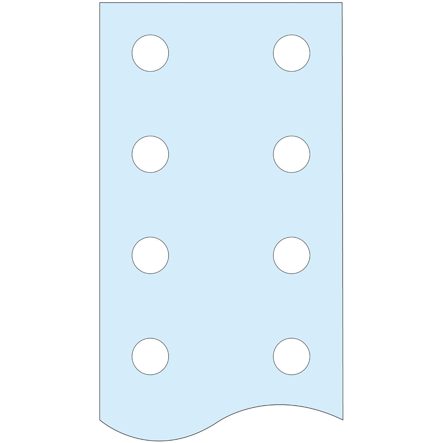 LVS04512 PE vertikalna sabirnica sa otvorima 25x5 L1675 Linergy TB