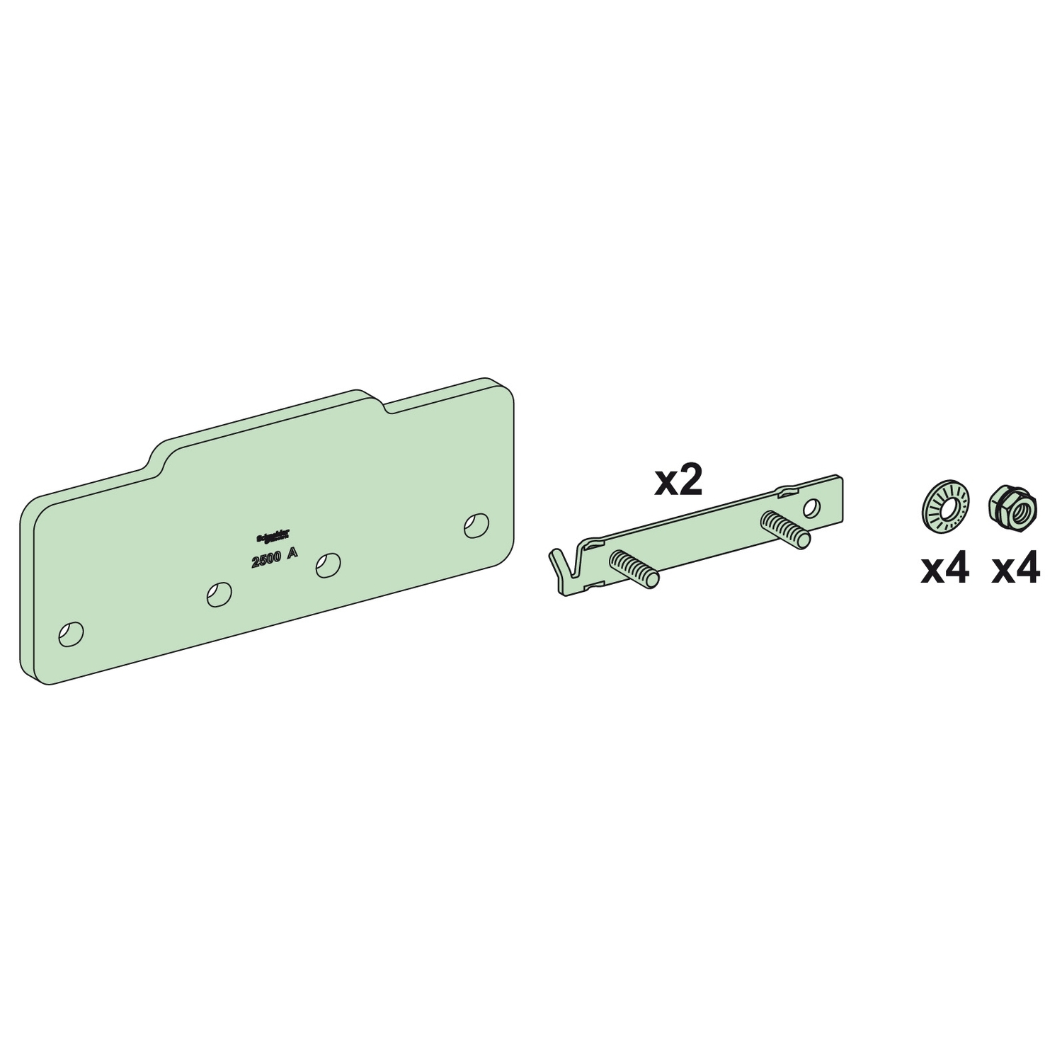LVS04621 Linergy LGYE horizontalni spojni element 2500A