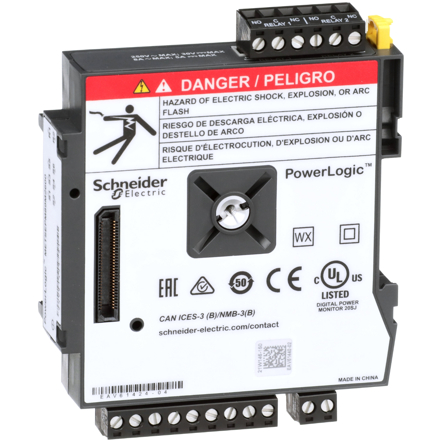 METSEPM89M2600 PowerLogic PM8000 - I/O modul - digitalni - 6 ulaza + 2 relejna izlaza