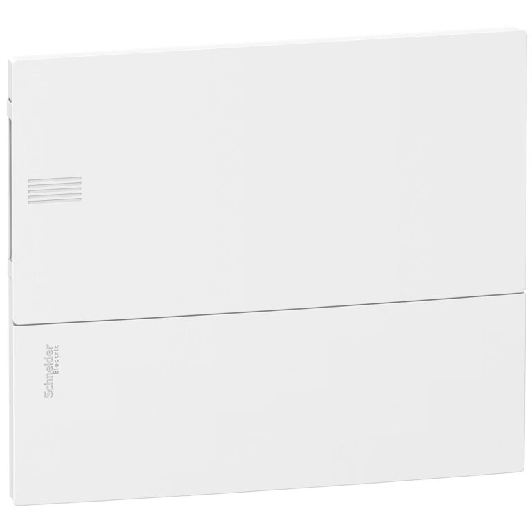prednja maska bela - puna - 1 x 18 modula - Mini Pragma ugradna