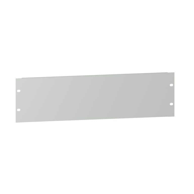 Actassi - 19" ravna ploča - 3U - čelik - RAL7035 - 15/10mm