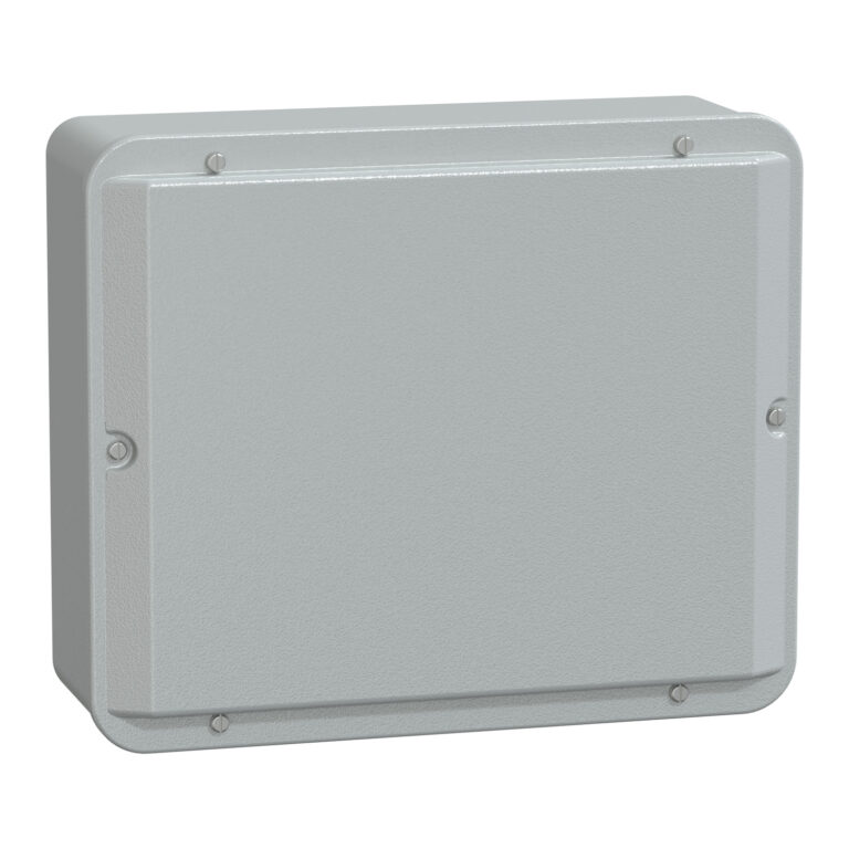 metalna indust. kutija - niski poklopac - V307xŠ257xD116 - IP55 - siva RAL 7035